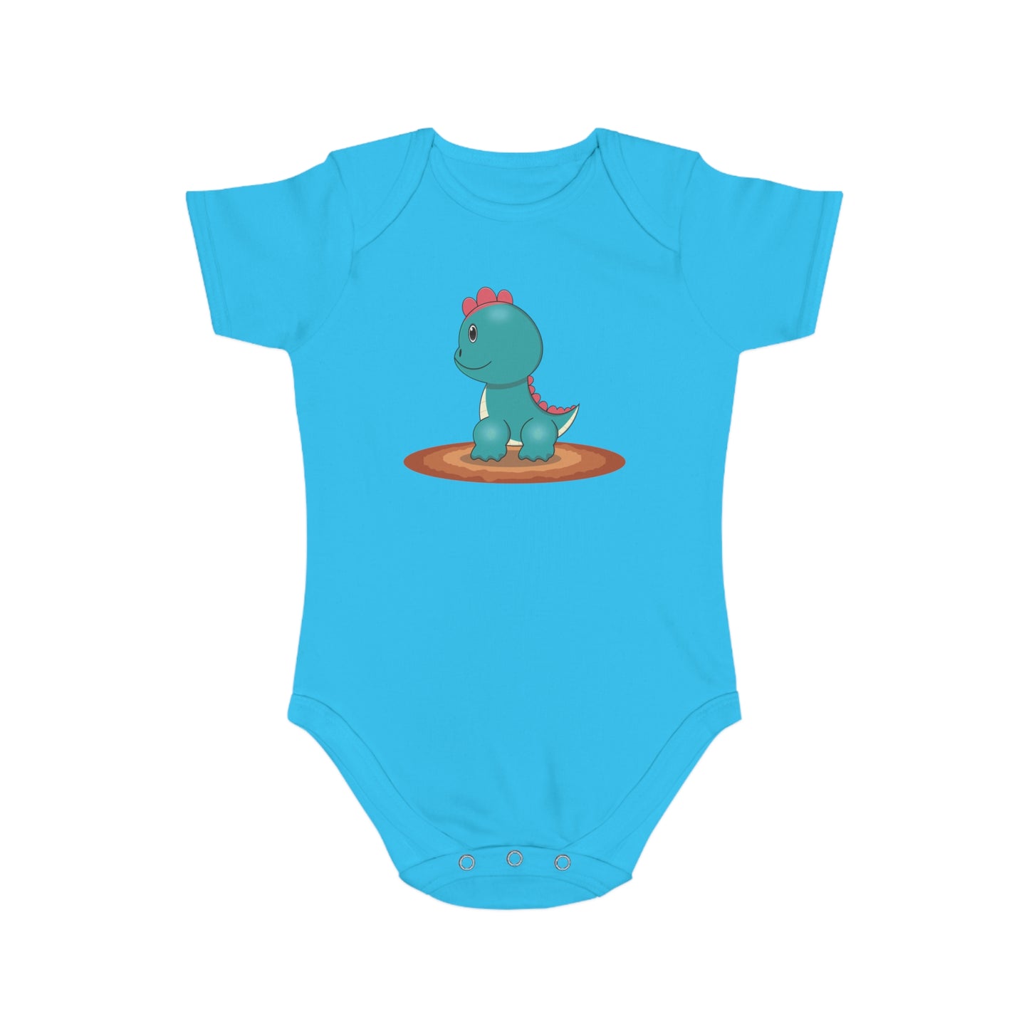 Cute Dinosaur Short Sleeve Baby Bodysuit - Perfect Gift for Baby Showers