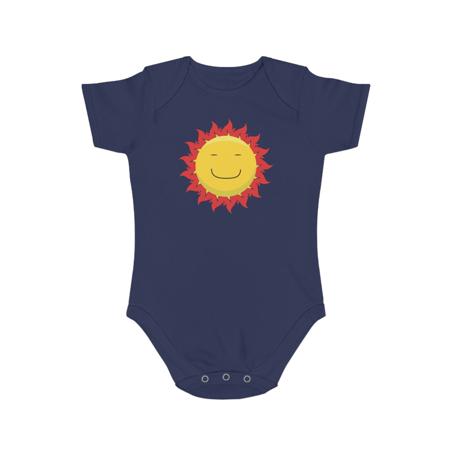Happy Sun Vibes design baby bodysuit