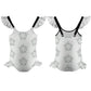 Girls' Geometric Star Ruffle One-Piece Swimsuit