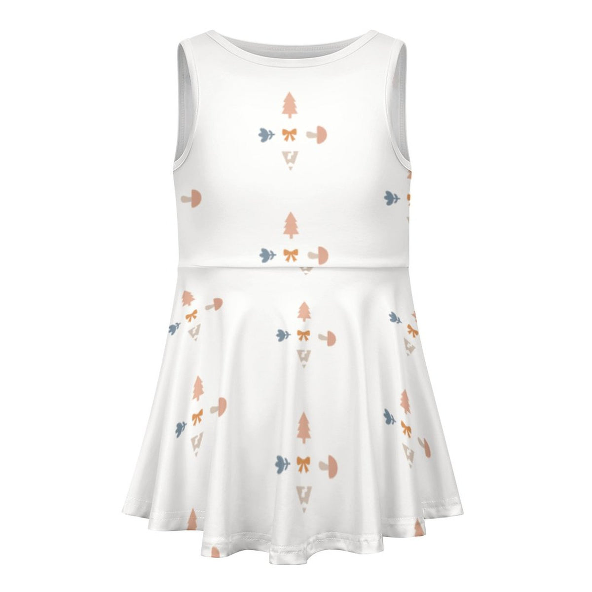 Girls' Geometric Print Sleeveless Tank Dress