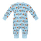Space Rocket Print Long Sleeve Baby Onesie | Custom AOP