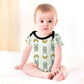 Cute Cotton Baby Bunny & Moon Print Onesie