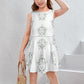 Girls' Geometric Star Sleeveless Tank Dress