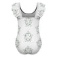 Cute Star Floral Ruffle One-Piece Swimsuit for Girls