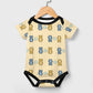 Cute Teddy Bear Short Sleeve Baby Romper | 220gsm