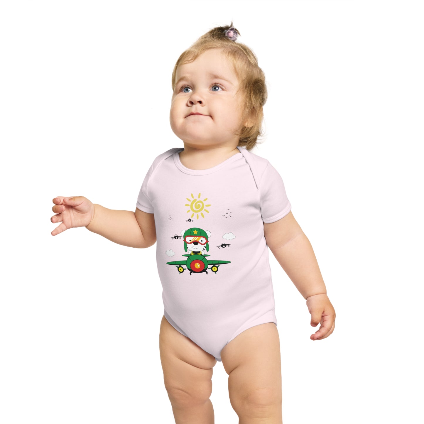 Pilot Vibes design baby bodysuit