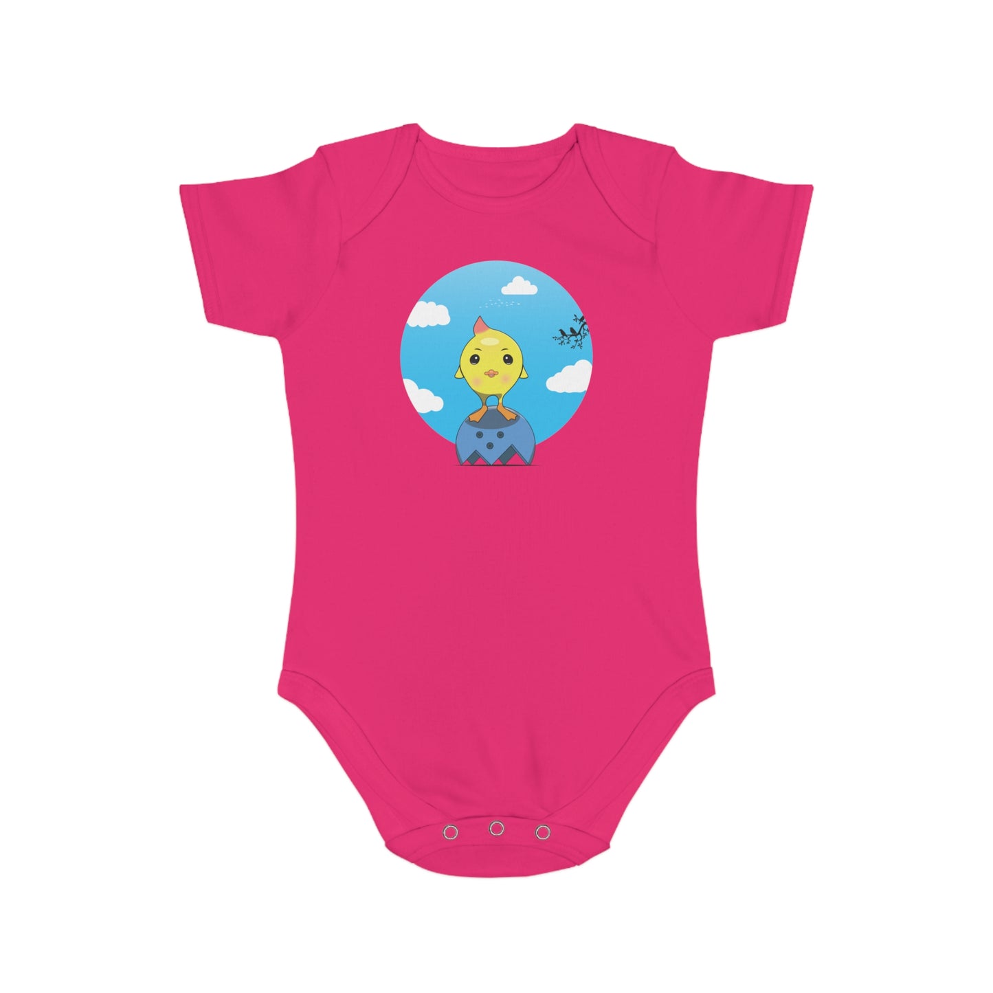 Sunny Chick design baby  bodysuit