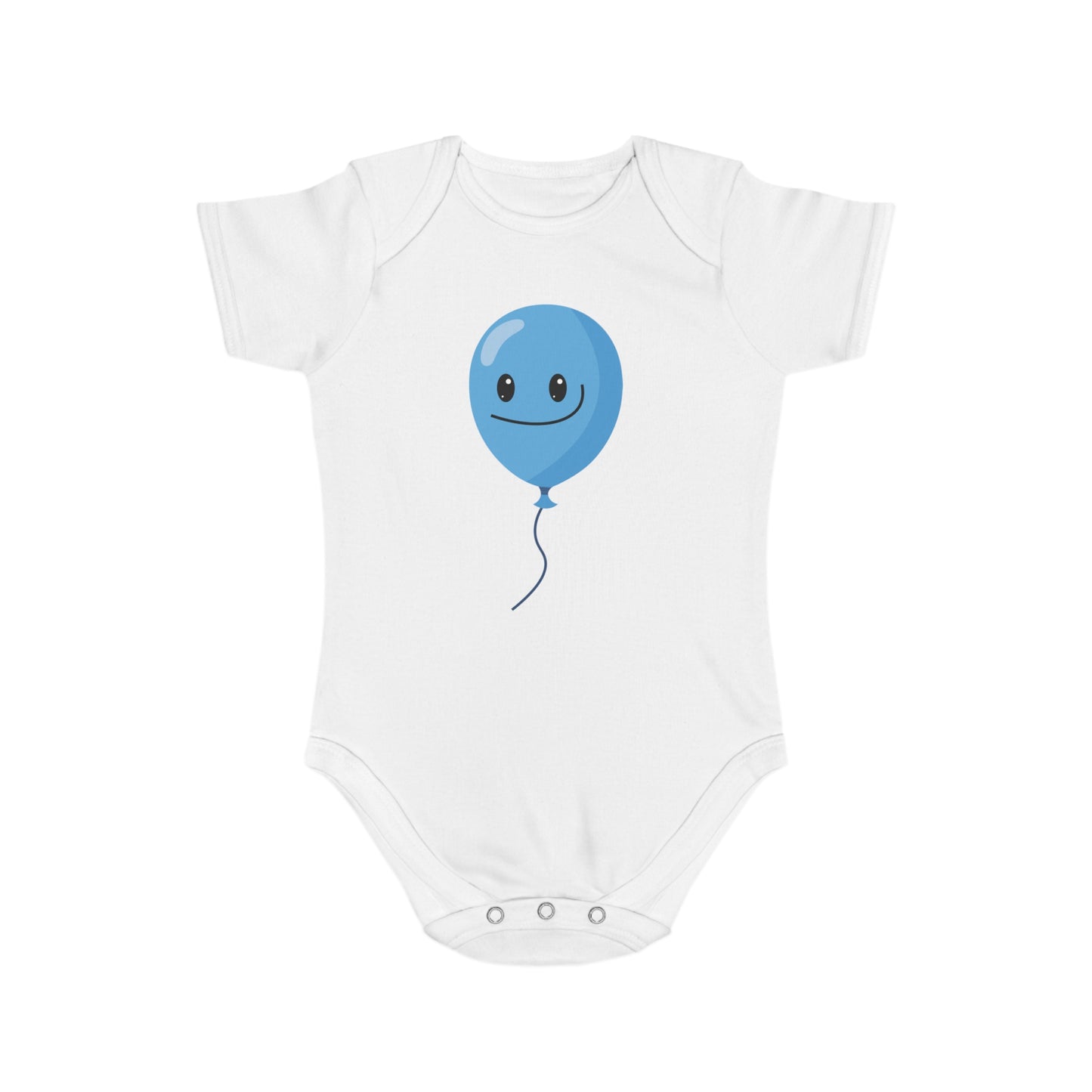 Playful Blue Balloon Baby Bodysuit
