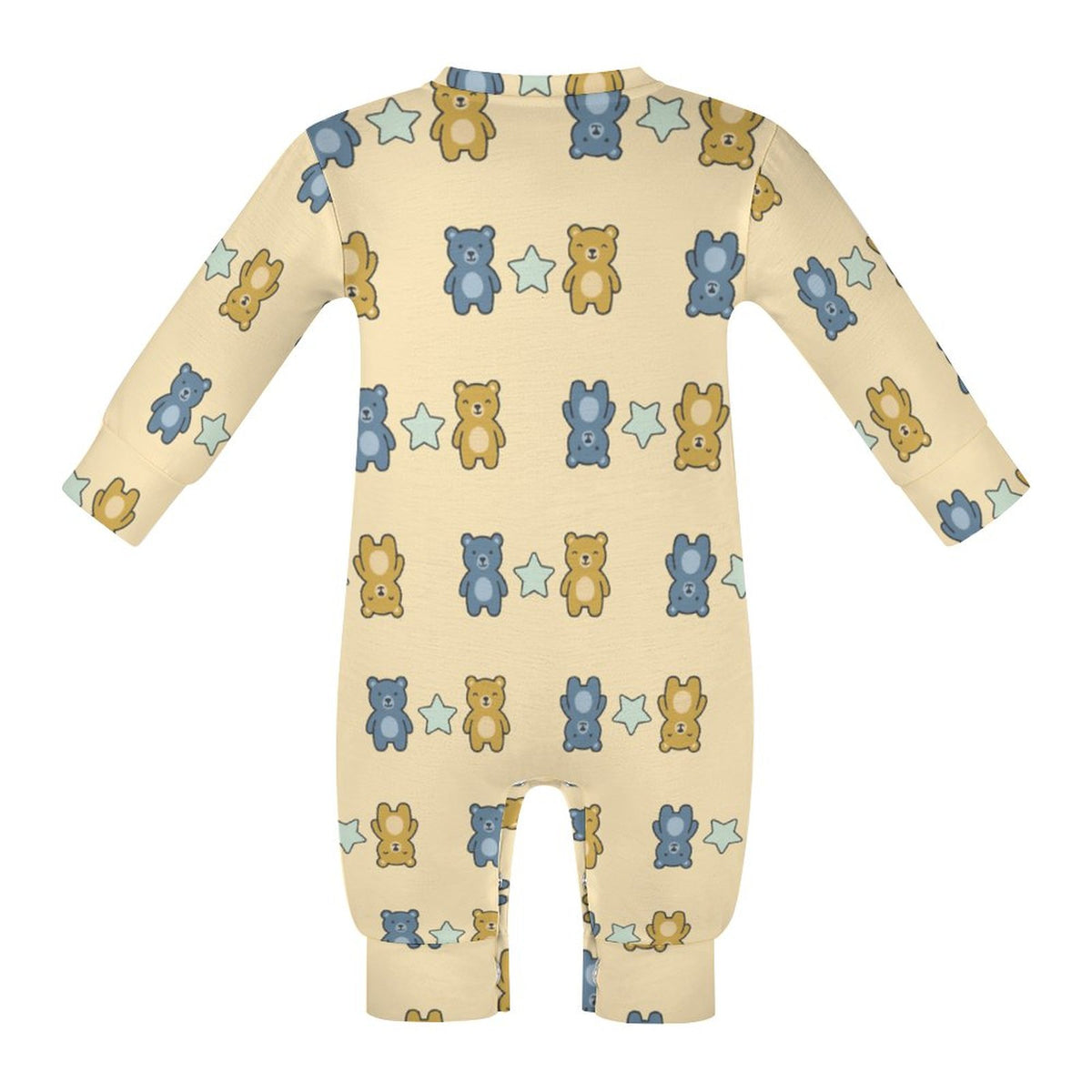 Baby Bear Print Long Sleeve Romper