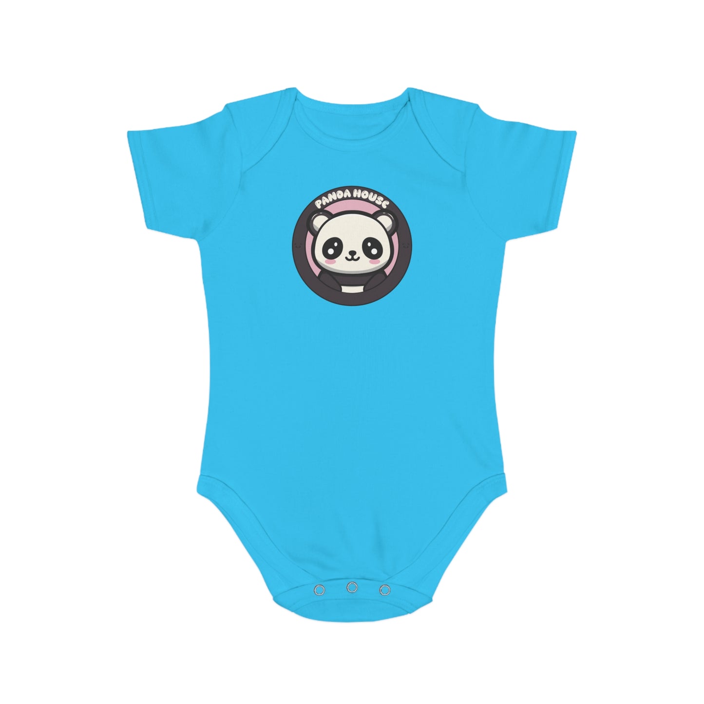 cute cartoon panda design baby bodysuit