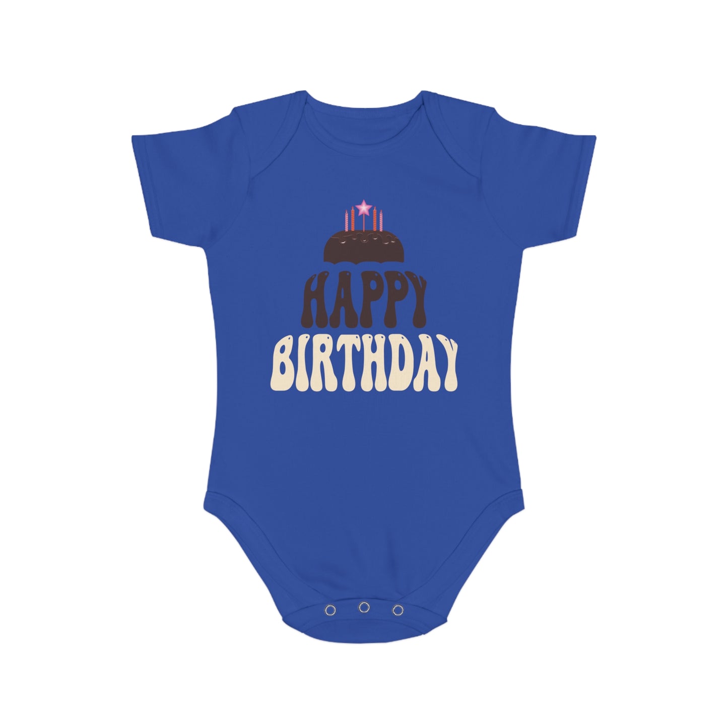 Birthday Vibes design baby bodysuit for birthday gift