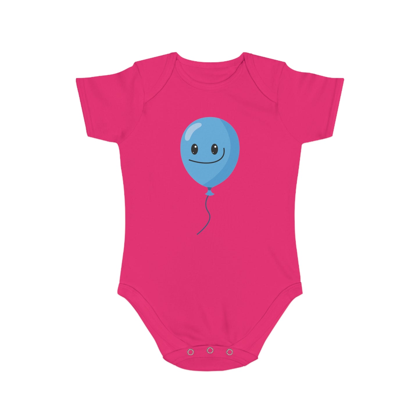 Playful Blue Balloon Baby Bodysuit