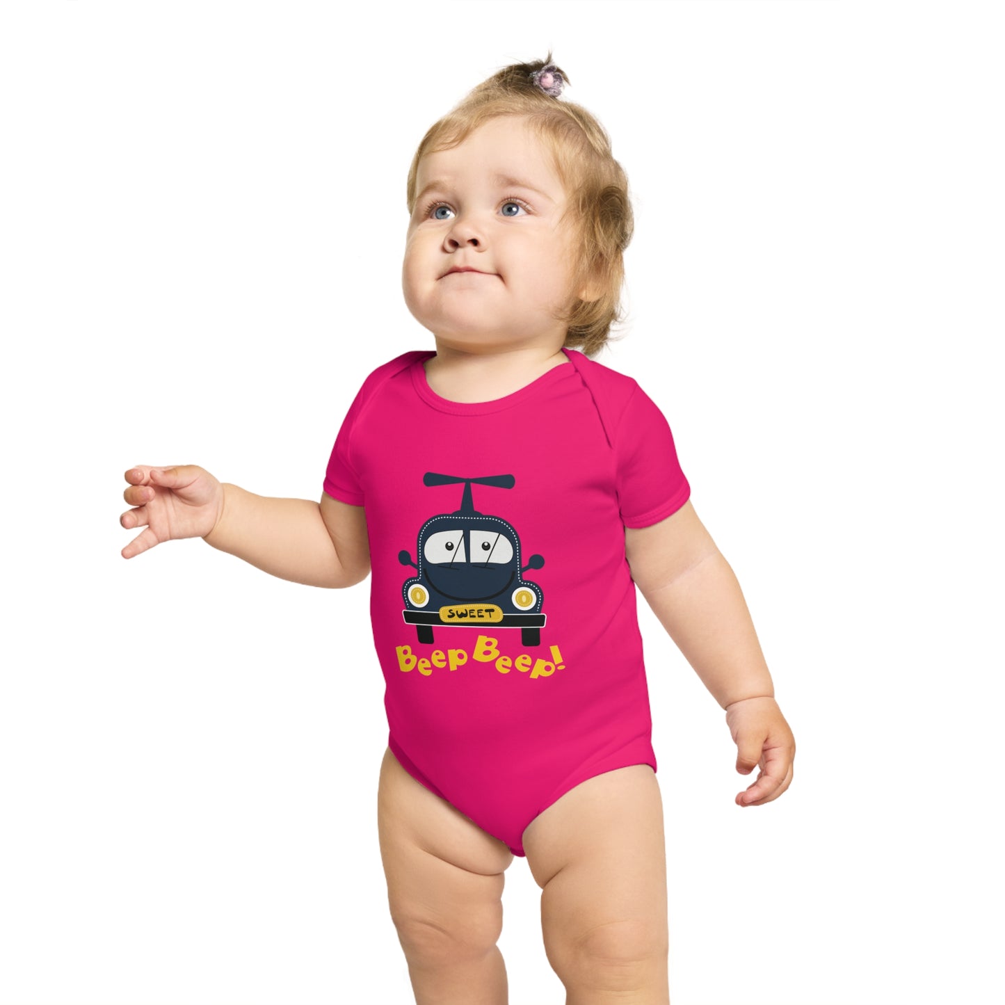 Sweet Beep Ride design baby  bodysuit