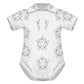 Baby Geometric Star Short Sleeve Polo Romper