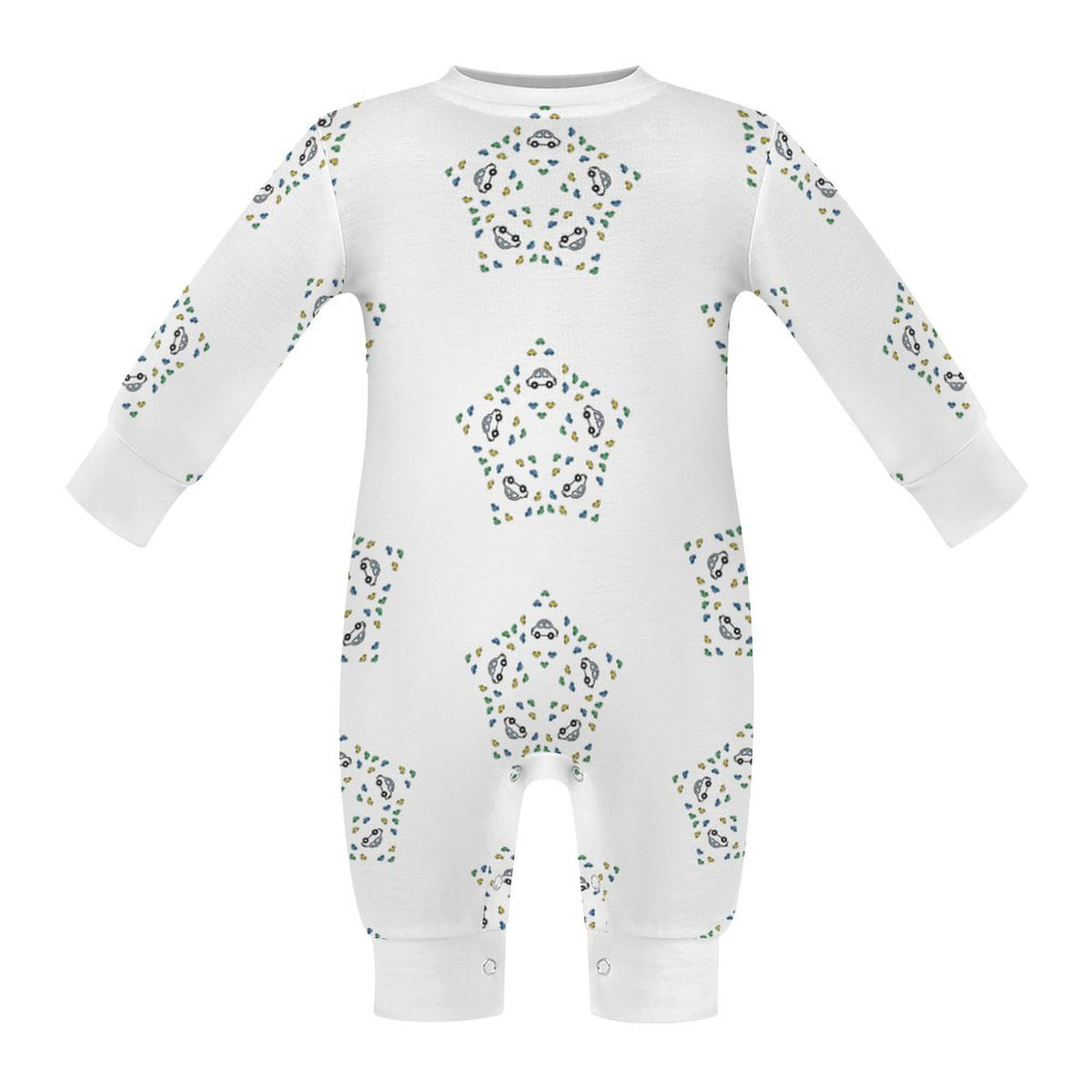 Baby Geometric Star Long Sleeve Romper