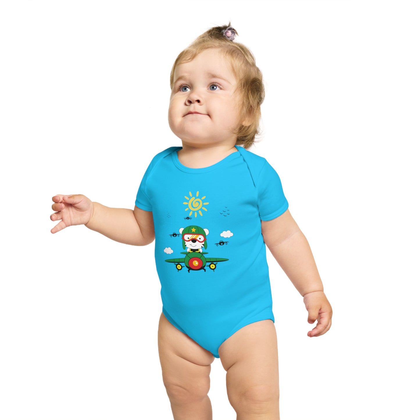 Pilot Vibes design baby bodysuit