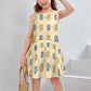 Cute Teddy Bear Girls Tank Dress | Custom All-Over Print