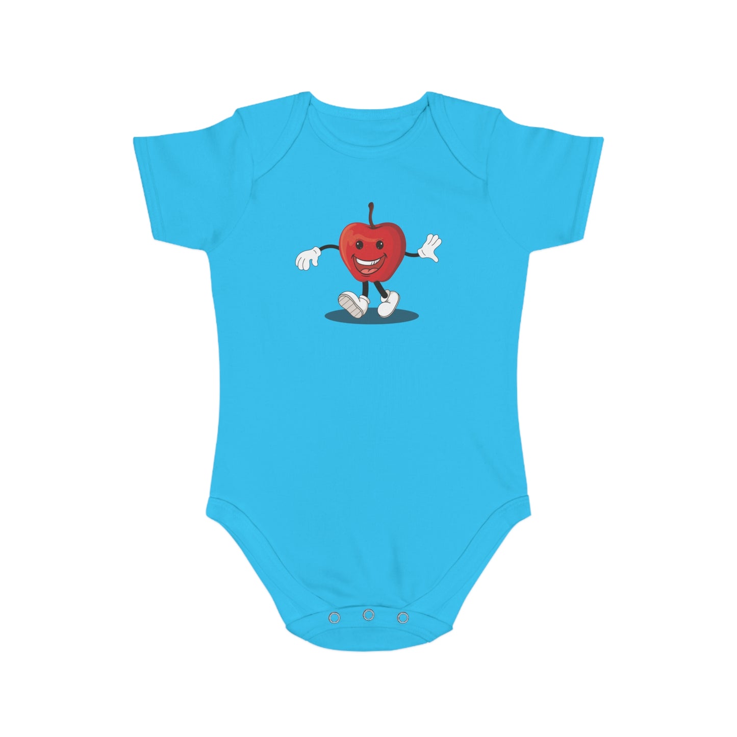 Happy Apple design baby baby bodysuit