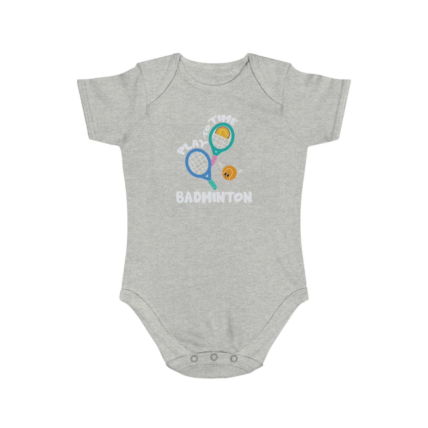 Badminton Love Cotton baby bodysuit