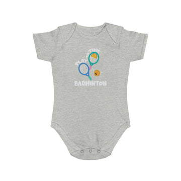 Badminton Love Cotton baby bodysuit
