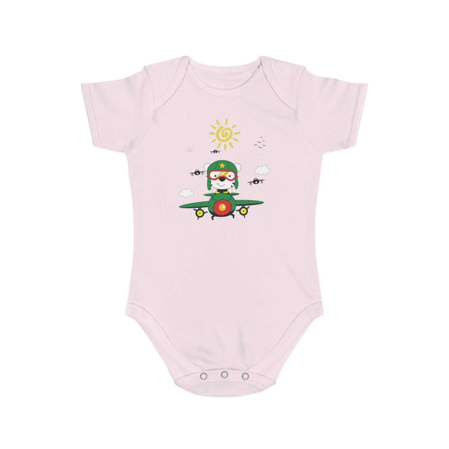 Pilot Vibes design baby bodysuit