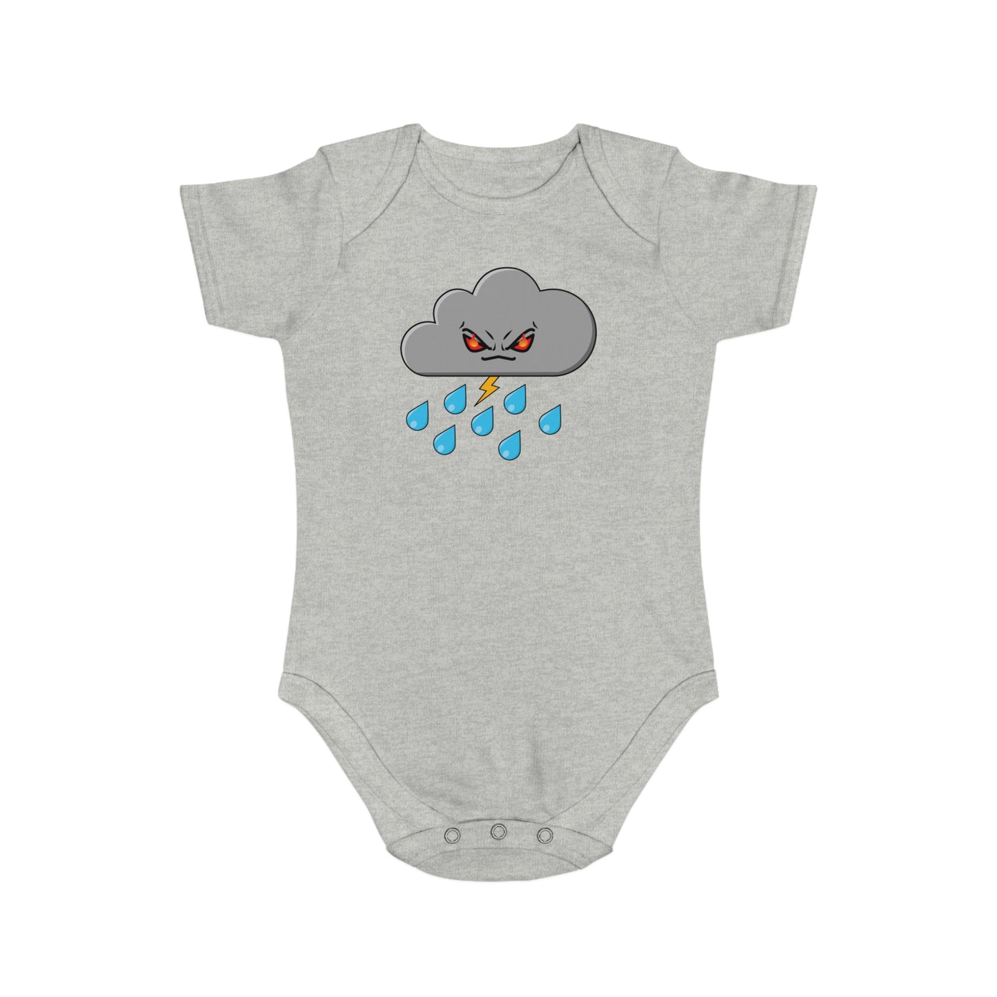 Angry Cloud design Cotton baby  bodysuit