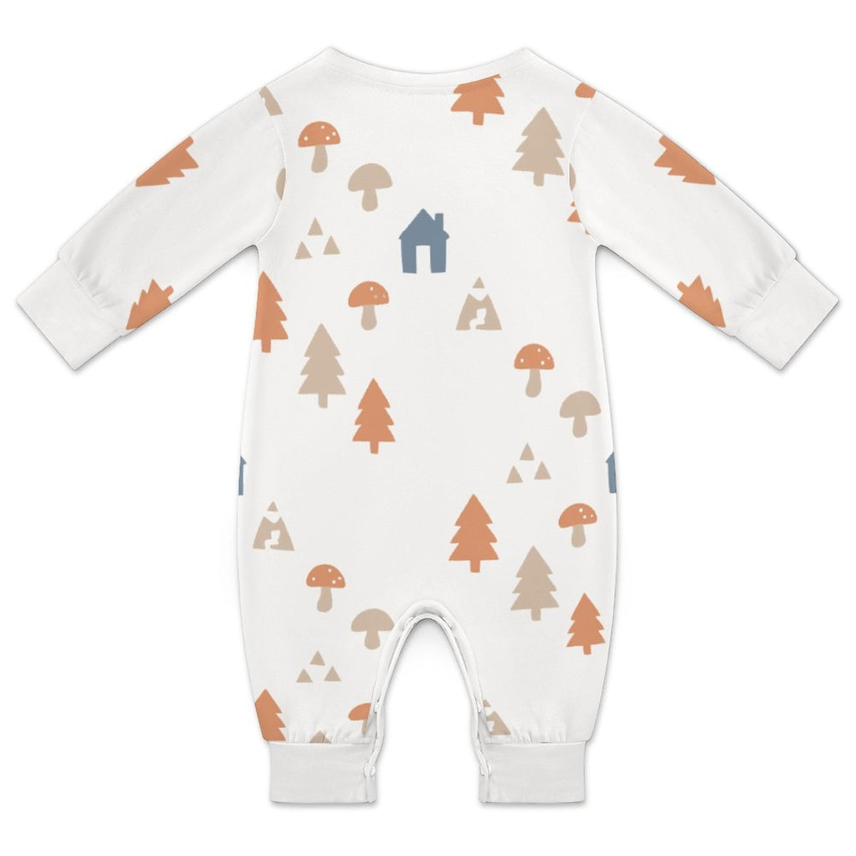 Baby Woodland Print Long Sleeve Cotton Bodysuit