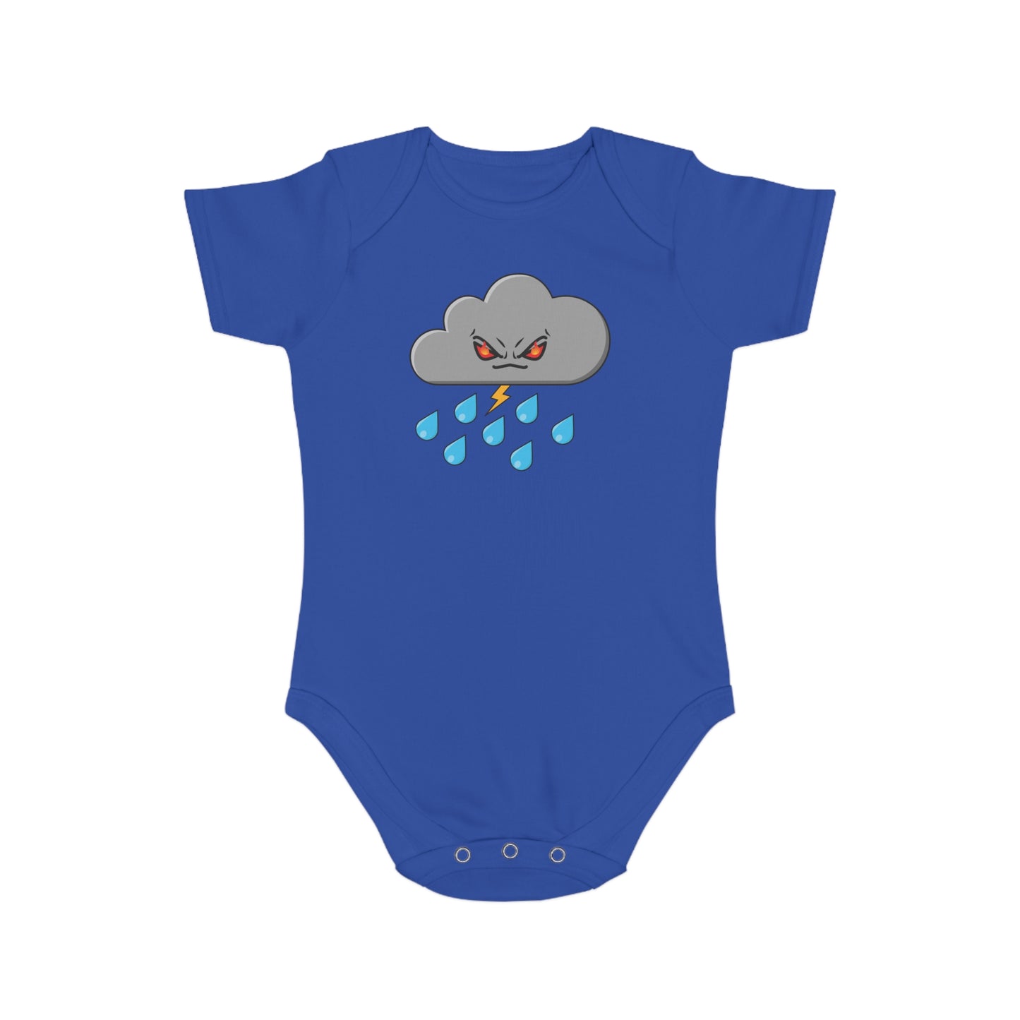 Angry Cloud design Cotton baby  bodysuit