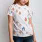 Unisex Kids' White Forest Print Graphic Tee