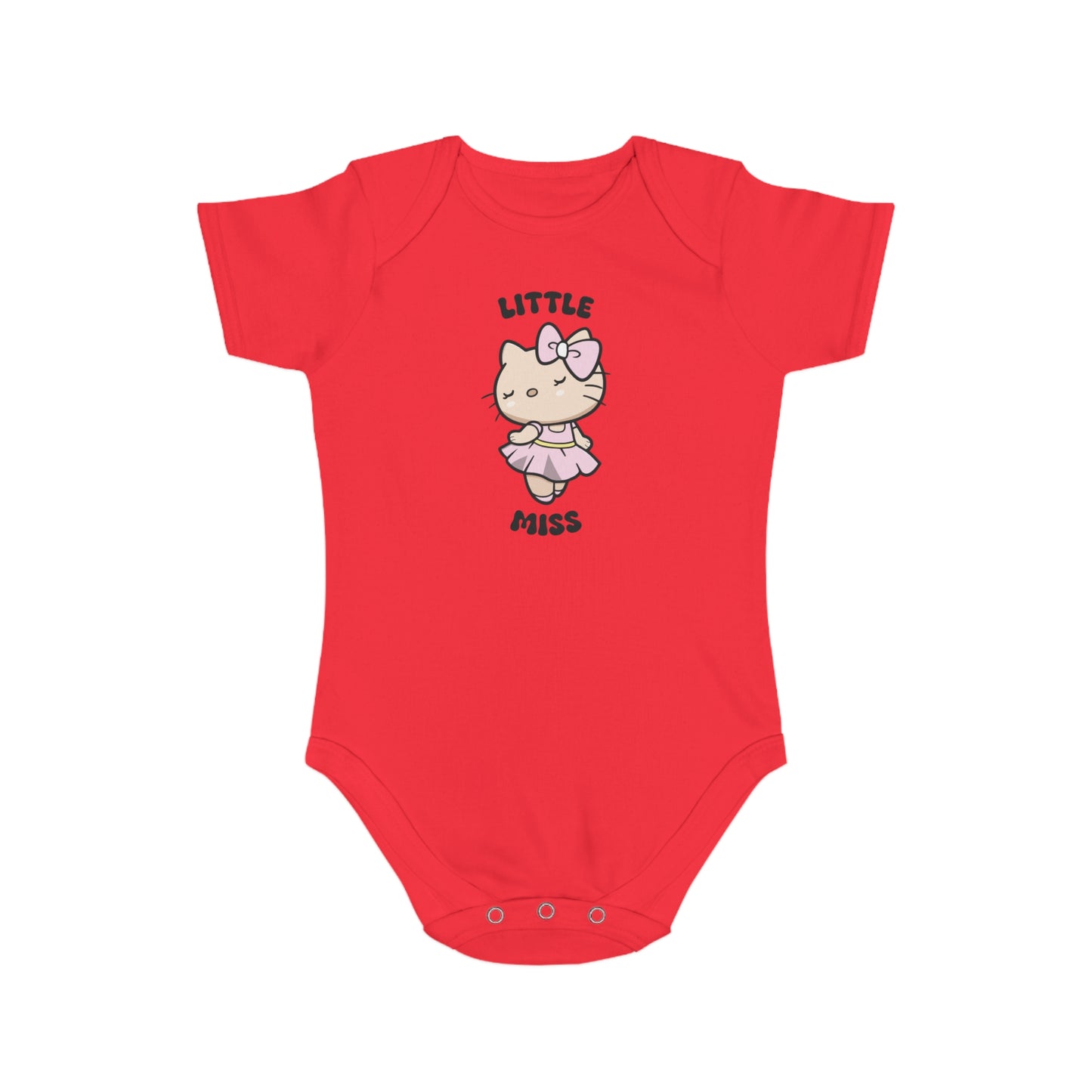 Little Miss Kitty design baby bodysuit