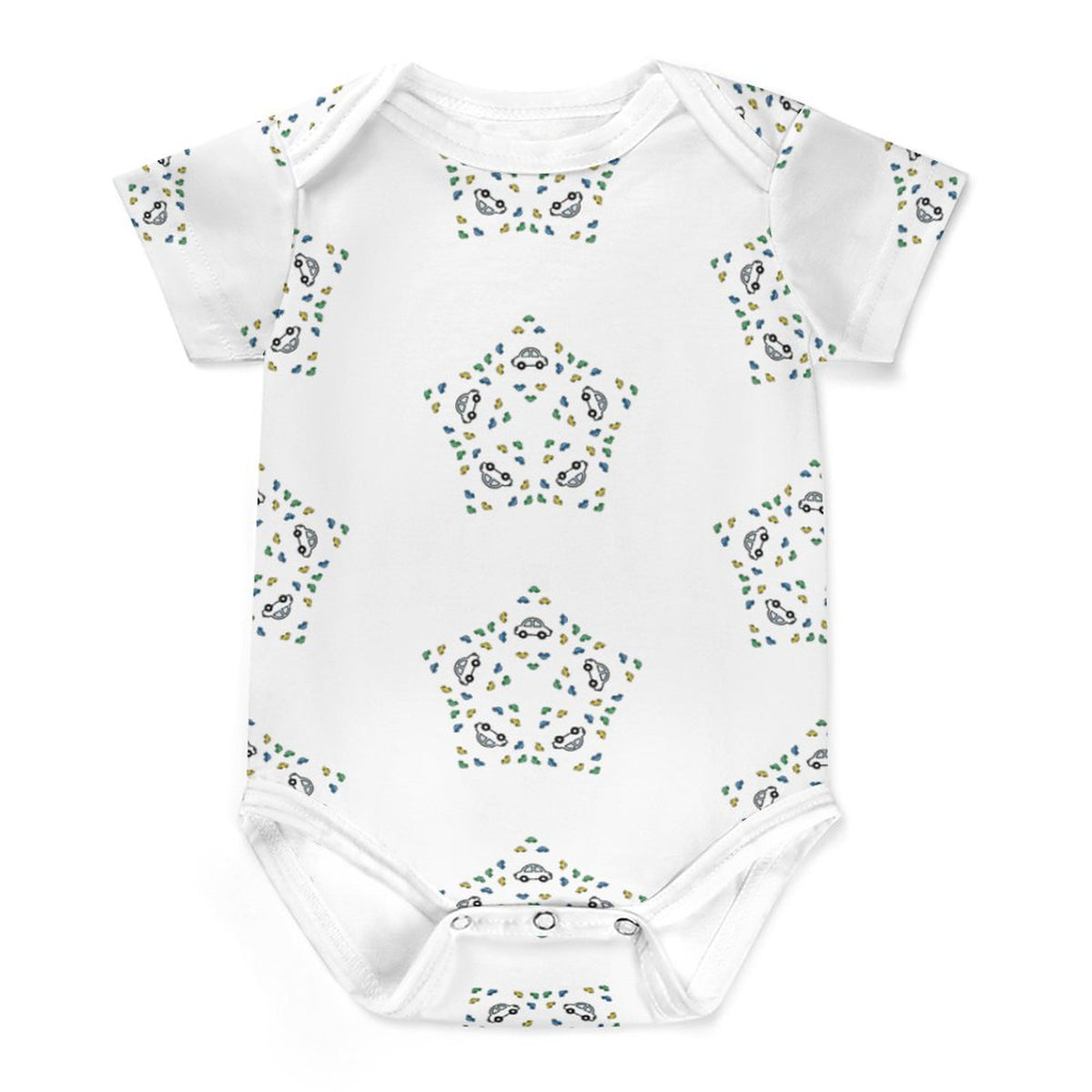 Baby Star Floral Short Sleeve Romper