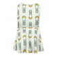 Cute Bunny & Moon Print Girls Tank Dress | Custom AOP