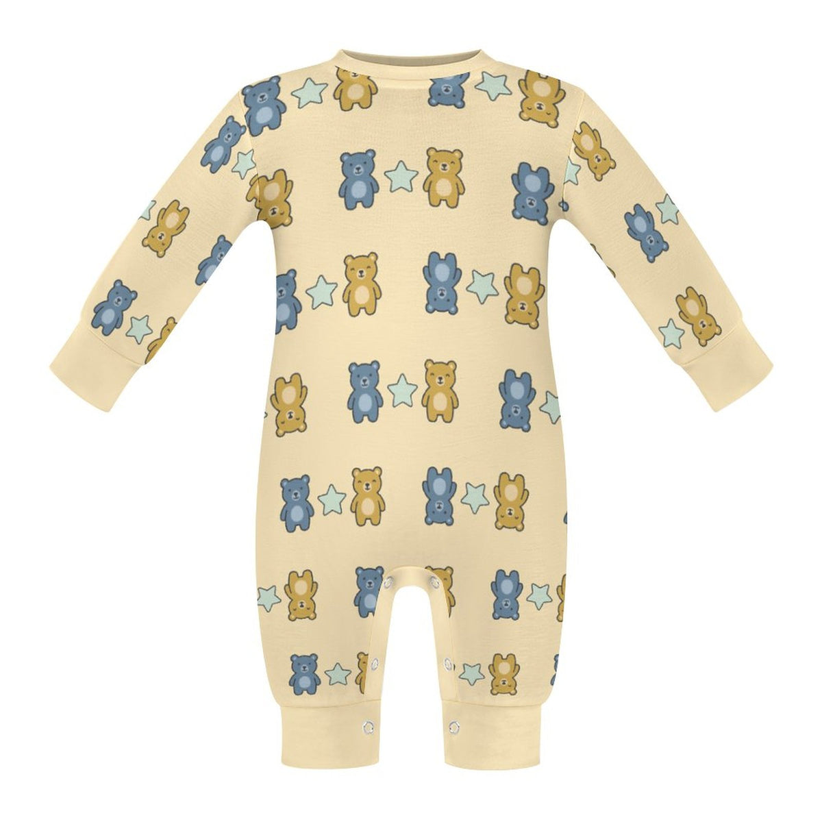 Cute Teddy Bear Long Sleeve Baby Romper | 180gsm