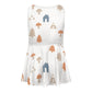Cute Woodland Cabin Tank Dress for Girls