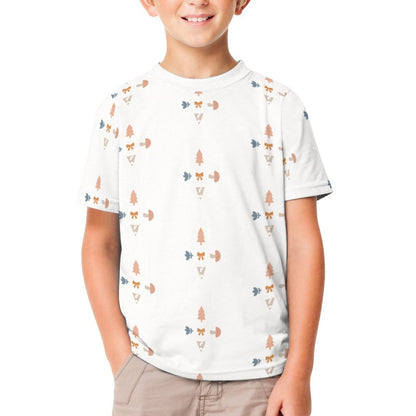 Kids' Geometric Print Short Sleeve T-Shirt