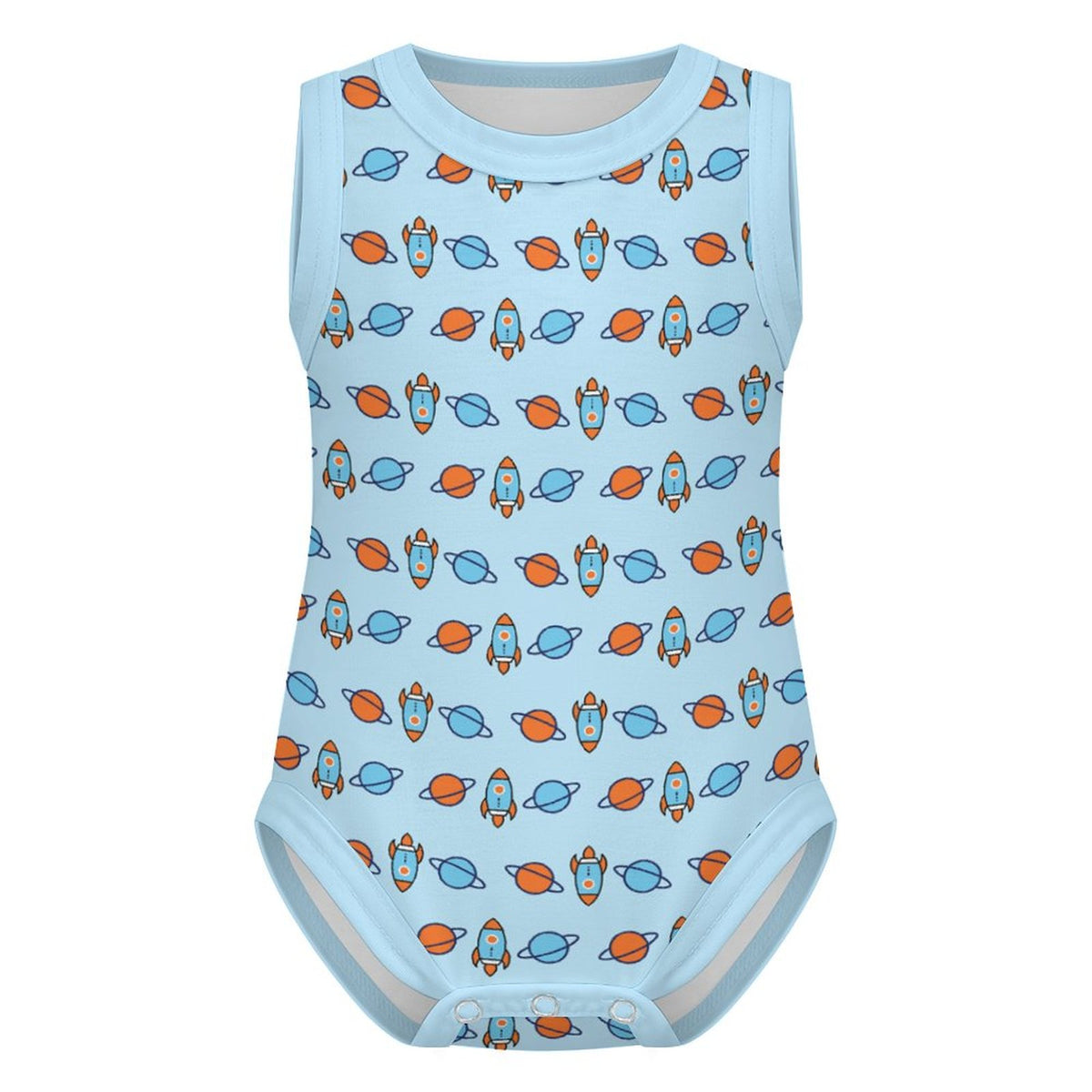 200gsm Baby Sleeveless Romper | Custom All-Over Print