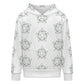White Star Floral Print Kids' Hooded Sweatshirt