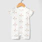 Baby Geometric Print Short Sleeve Cotton Romper