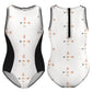 Girls' Geometric Print Athletic One-Piece Swimsuit