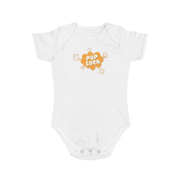 cute popcorn design baby bodysuit