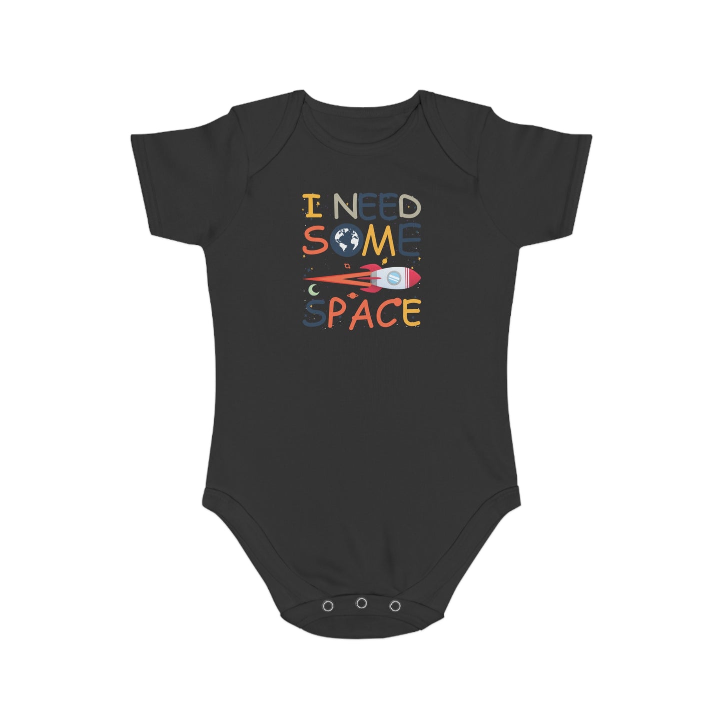 Need Space design baby bodysuit
