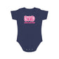 Cute Mom and Dad Short Sleeve Baby Bodysuit