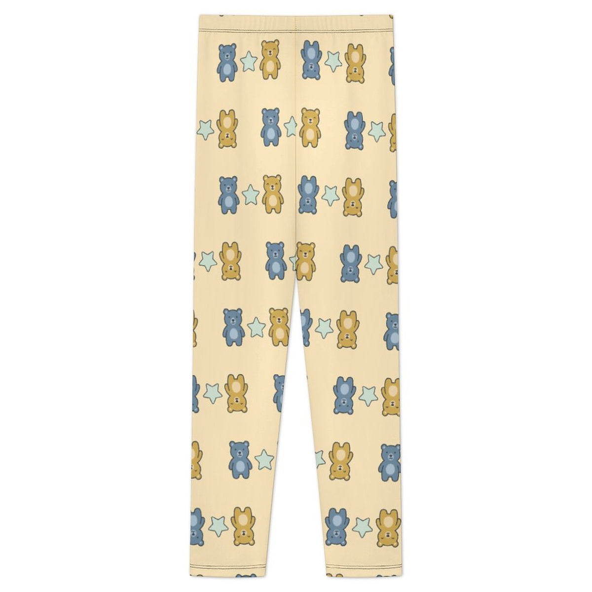 Girls Cute Bear Print Yoga Leggings