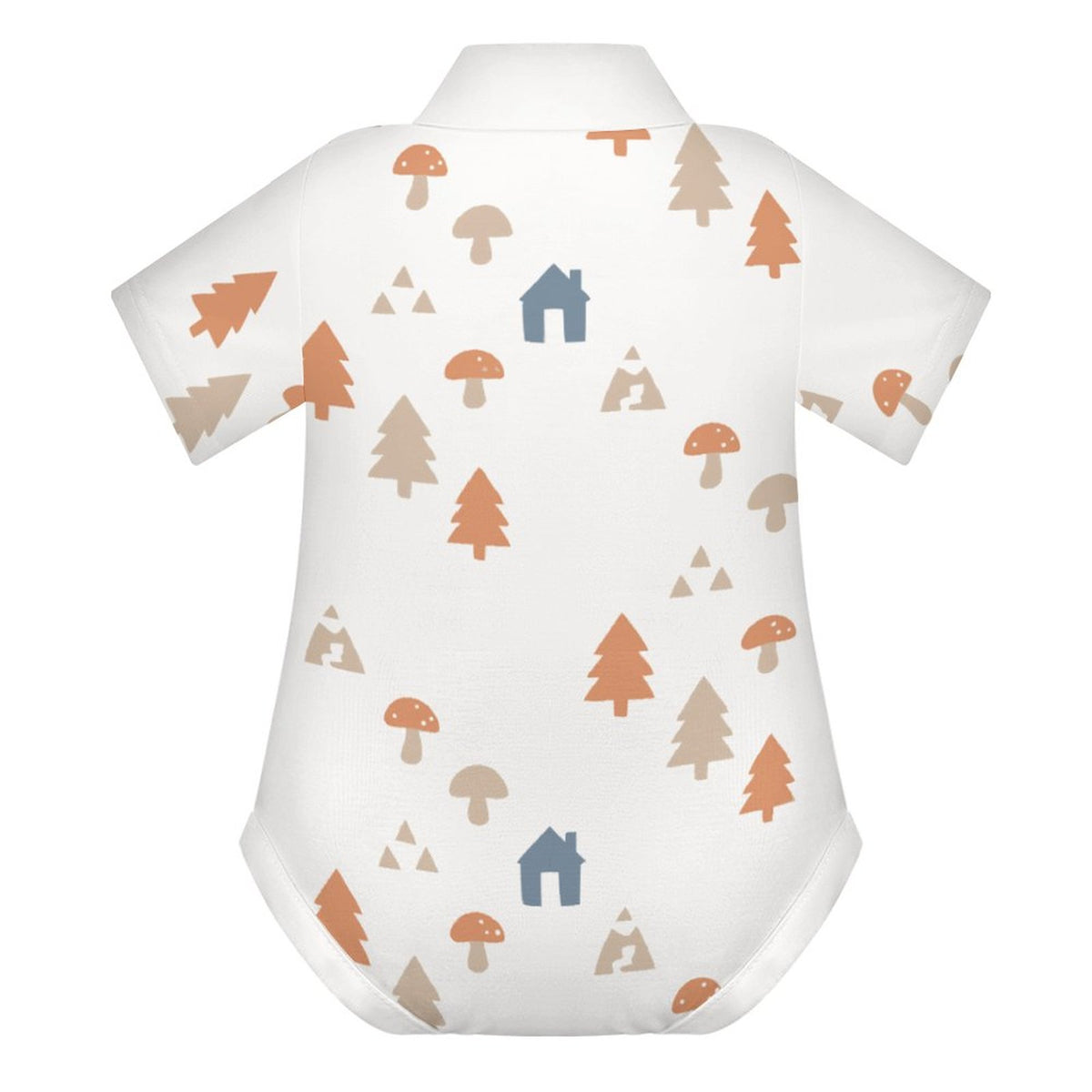 Baby Woodland Print Polo Romper