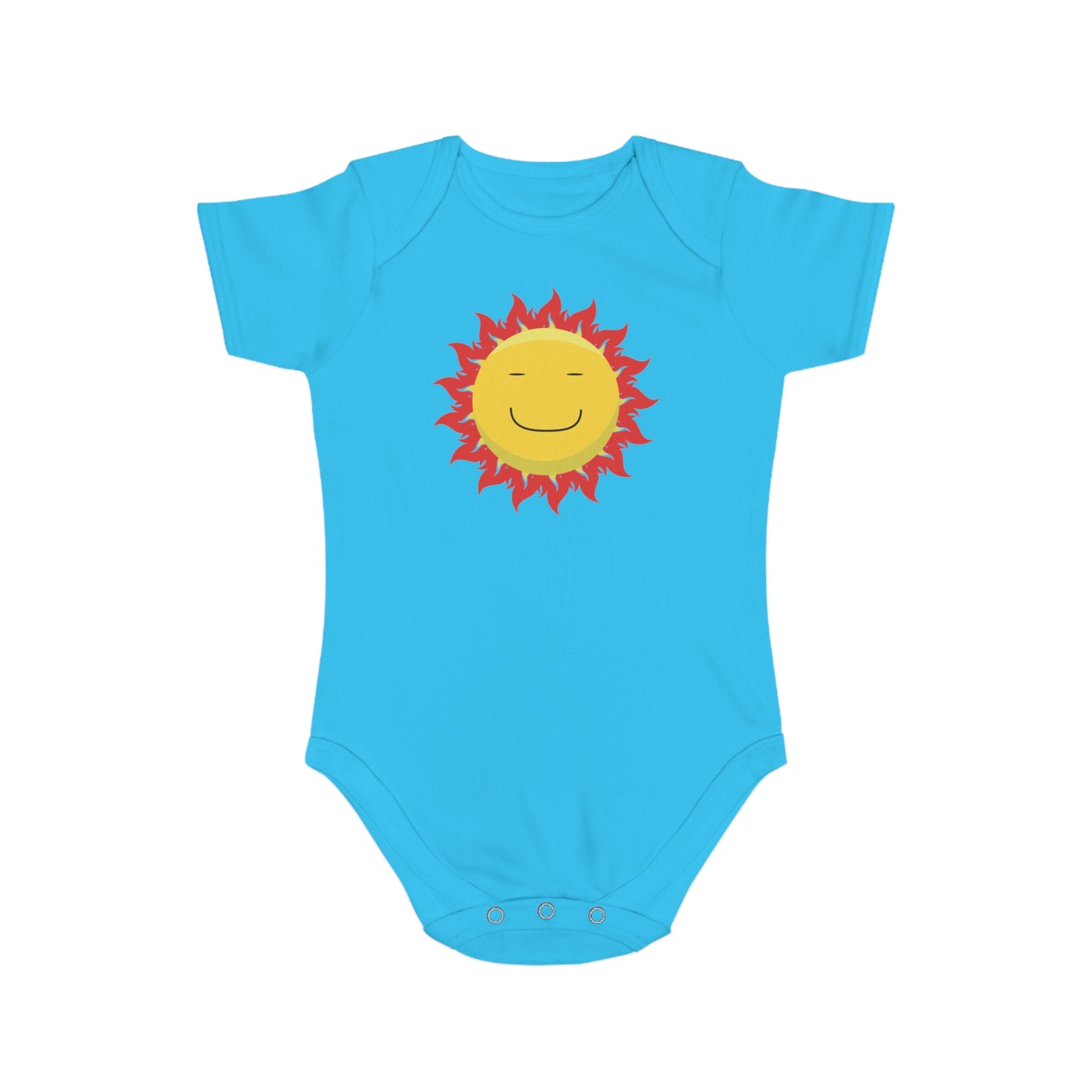 Happy Sun Vibes design baby bodysuit