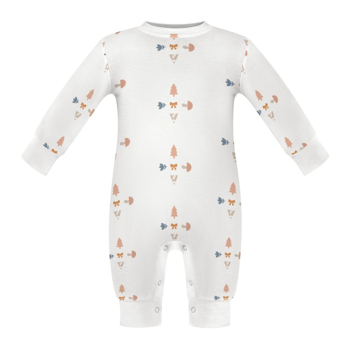 180GSM Baby Geometric Long Sleeve Romper
