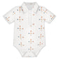 Baby Geometric Print Short Sleeve Polo Romper