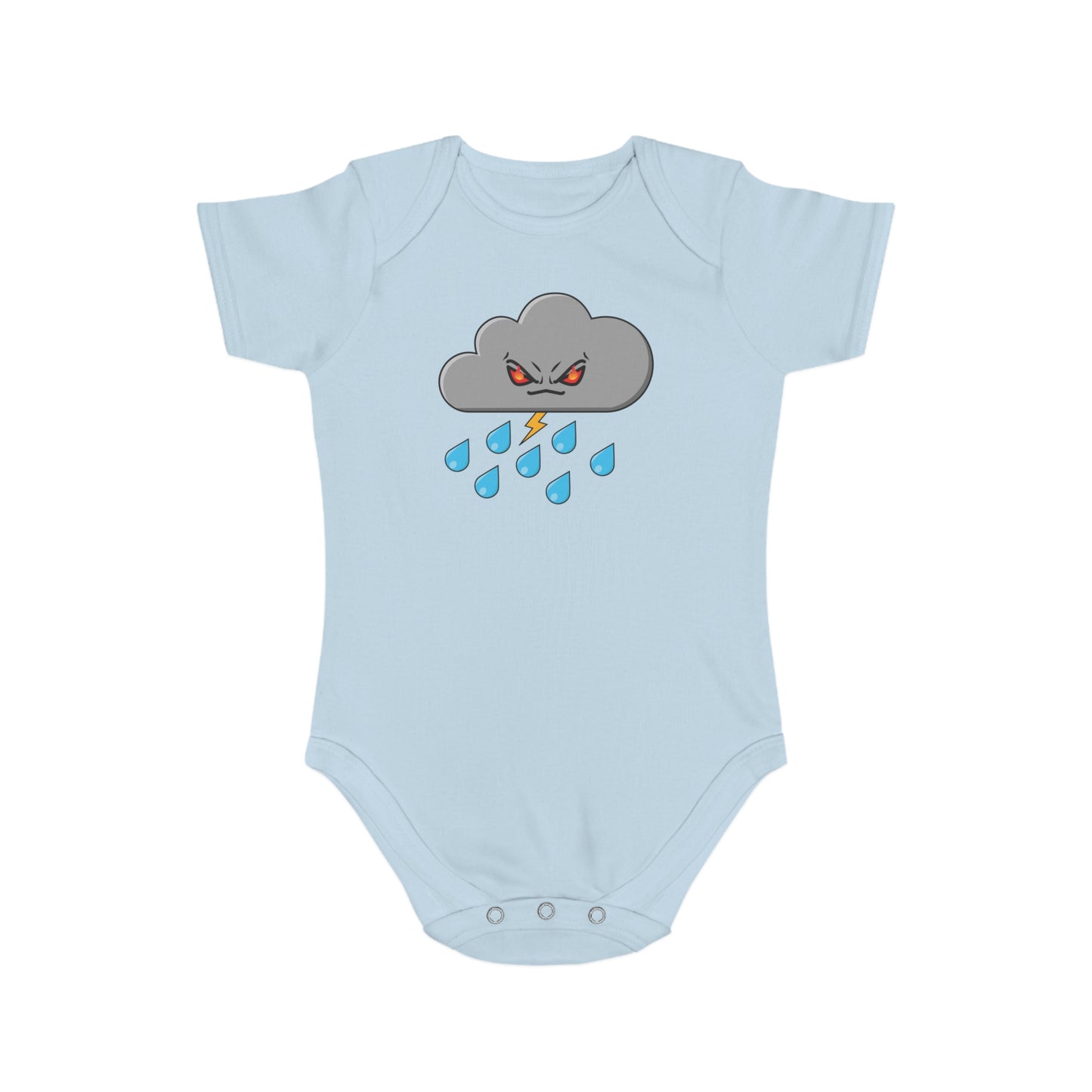 Angry Cloud design Cotton baby  bodysuit