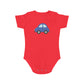 Happy Blue Car design baby bodysuit