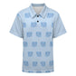 Kids' Cute Elephant Print Polo Shirt – Light Blue